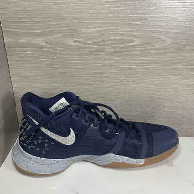 Nike Kyrie 3 Navy Blue Silver Gum Nike iD Men's Size 10 | eBay