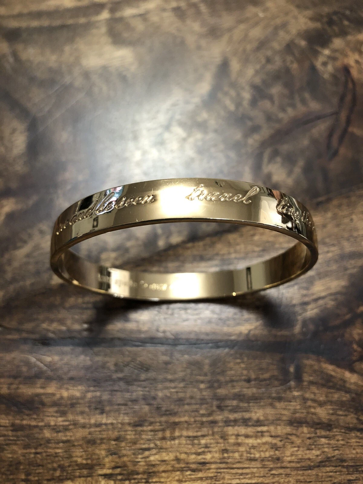 Braccialetto Kate Spade New York ""Questo è l'anno a"" Placcato oro 12k