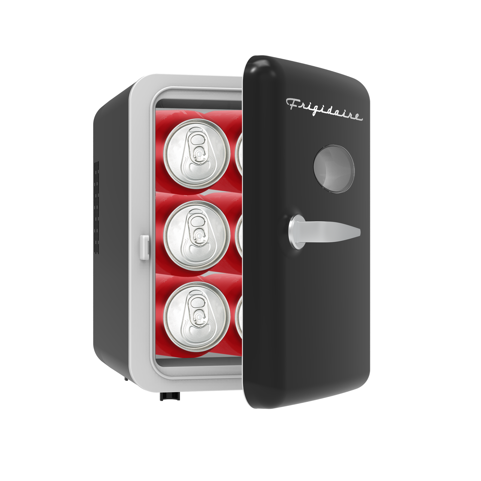 Frigidaire EFMIS137BLACK Retro 6Can Mini Fridge, Black eBay