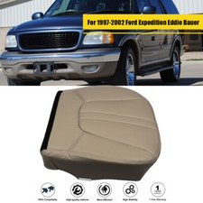 For Ford Expedition Eddie Bauer 1997-2002 Leather Driver Bottom Seat Cover Tan