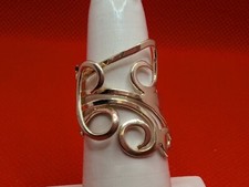 Vintage Sterling Silver 925 Swirls Ring Size 7