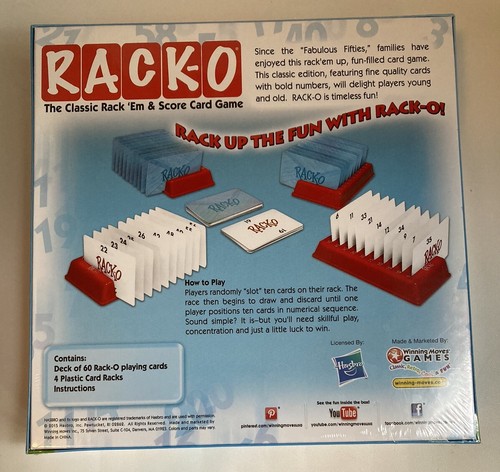 RACK-O Card Game - Family Game Night Kids 8+ & Adults 2015 New Sealed - Picture 2 of 2