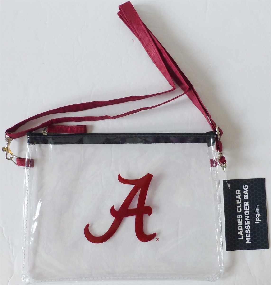 NWT ALABAMA Clear Crossbody Messenger Bag 
