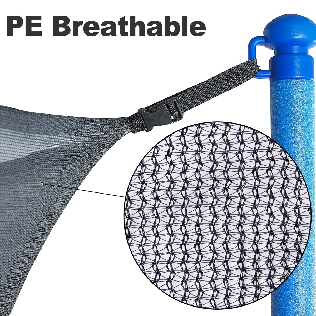 Trampoline Cover 10FT Trampoline Safety Net Replacement W/Double