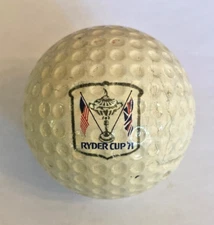 Vintage 1971 Ryder Cup PGA Older Logo Golf Ball, TOUGH FIND. USA WINS.
