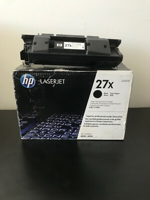Lot of 2 Genuine Brand New HP C4127X C4127A 27X 27A Toners HP LJ 4000 4050 OEM