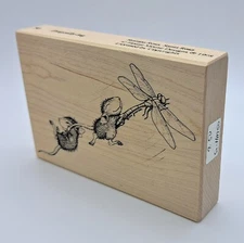 House Mouse Stampa Rosa DRAGONFLY-ING Rubber Stamping 1998 Mice 50 Crafting