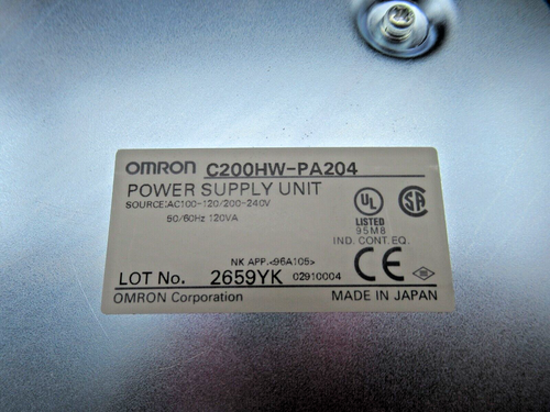 Omron PLC Module C200HW-PA204 C200HWPA204 Power Supply Module *US SELLER* - Picture 5 of 5