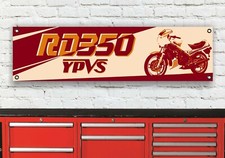 BR196B YAMAHA RD350 YPVS 31K RETRO WORKSHOP BANNER SIGN