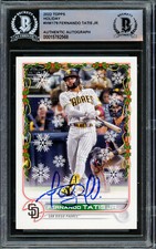 Fernando Tatis Jr. Autographed 2022 Topps Holiday Card Padres Beckett #15782567