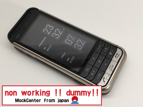 【dummy!】Japan's quirky cell phone iida G9 silver SONY non-working cellphone - 第 1/4 張圖片