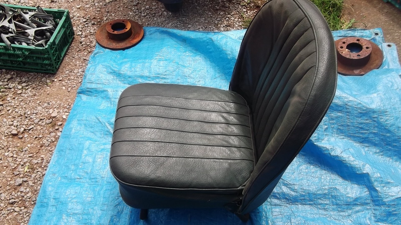 MORRIS MINOR SERIES 2 SPLITSCREEN GREEEN FRONT PASSENGER SEAT GOOD