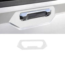 Tailgate Door Handle Bowl Decor Cover For Toyota Tundra 2022-2024 Bright White