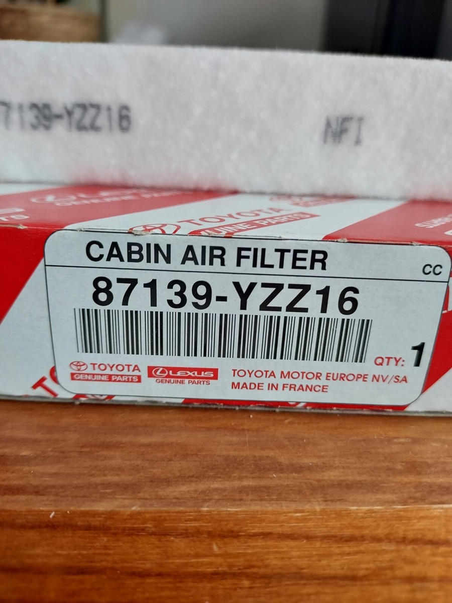 GENUINE TOYOTA/LEXUS CABIN FILTER 87139-yzz16 FITS VARIOUS MODELS