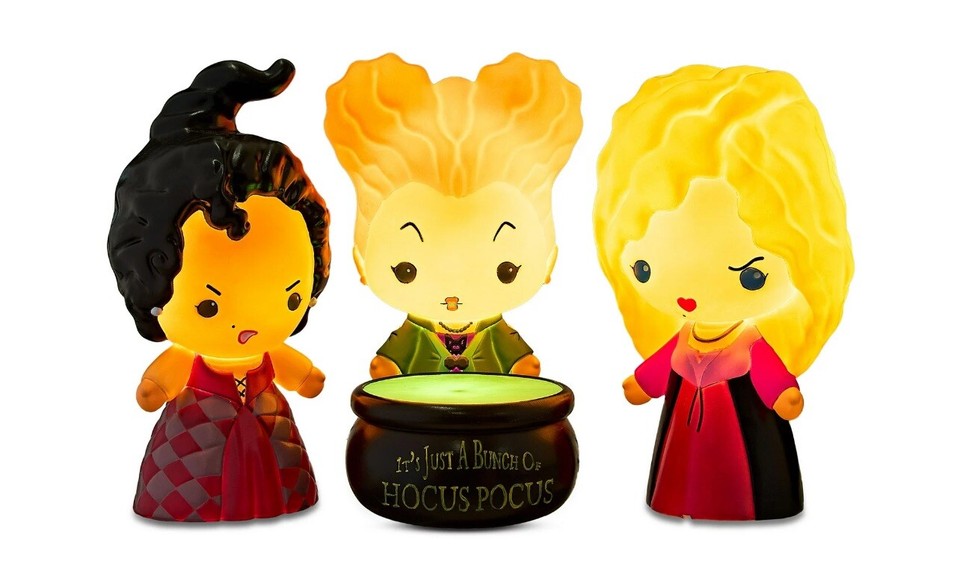DISNEY Halloween Hocus Pocus Sanderson Sisters Blow Mold Tabletop Decor Set New eBay