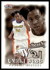 1999 Hoops WNBA #76 Umeki Webb Phoenix Mercury