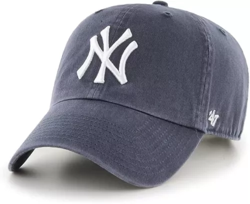 New York Yankees 47 Brand Hat Clean Up Adjustable Cap Navy Vintage Baseball New