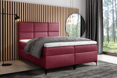 Boxspringbett Schlafzimmerbett HUDSON 120x200cm inkl.Bettkasten