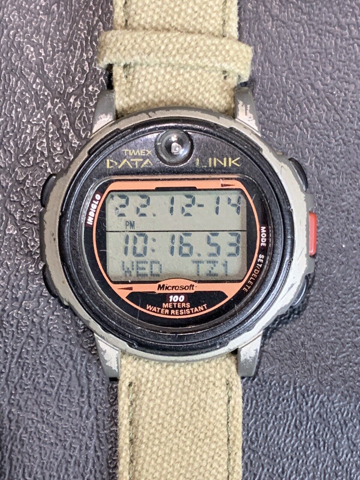 TIMEX MICROSOFT DATA LINK LCD ALARM CHRONOGRAPH WATCH WITH TIMEX BAND | eBay