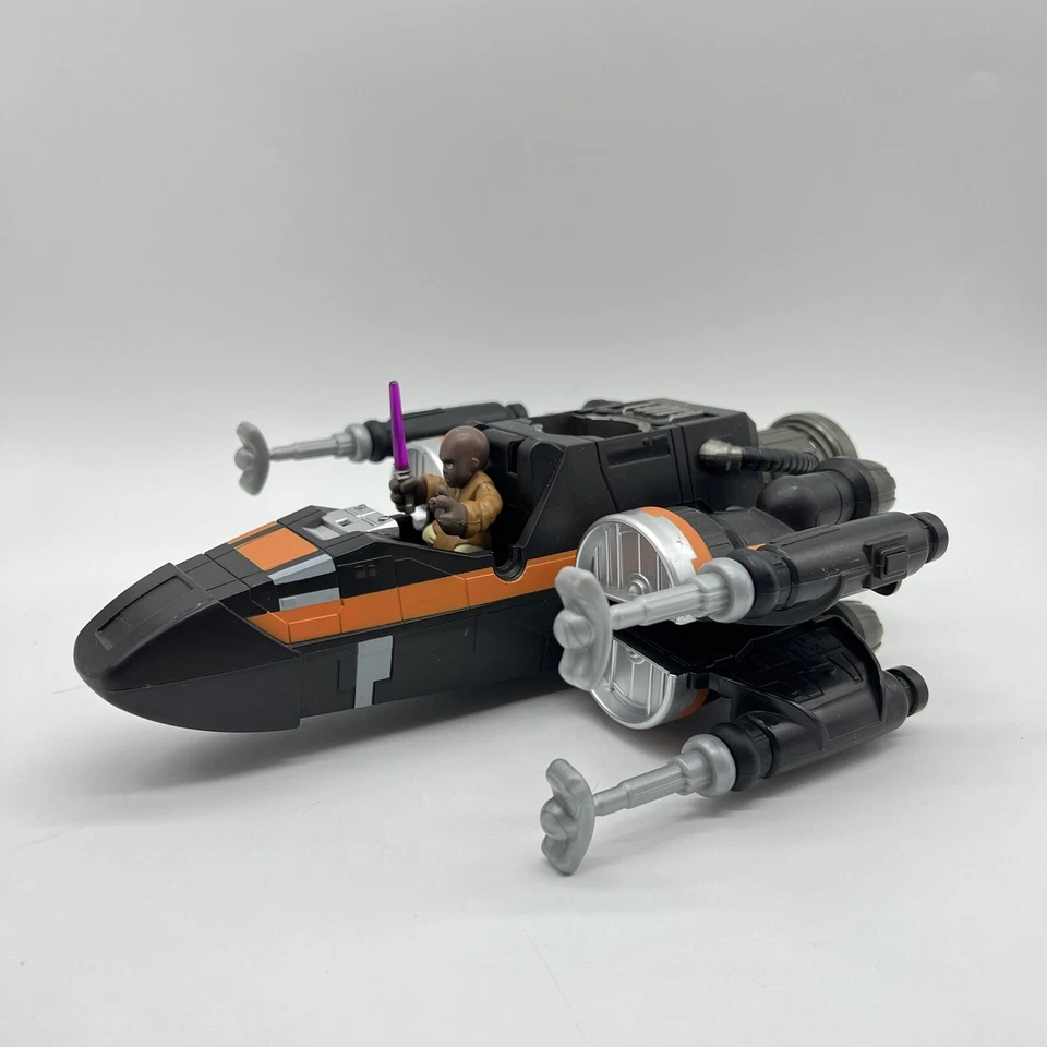 Hasbro Playskool Star Wars Galactic Heroes Poe's Boosted X-Wing Fighter con figura Foto 3 de 4