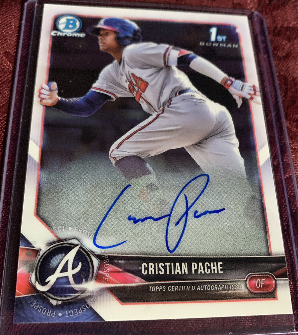 スポーツ選手 2018 Bowman Cristian Pache Auto RC Cristian Pache 2018 Bowman Chrome RC AUTO # CPA-CP, Philadelphia