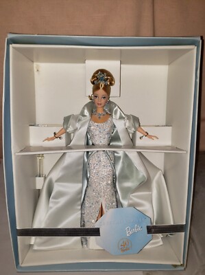 Vtg 98'Crystal Jubilee Barbie Doll 40th Anniversary Limited