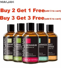 MAYJAM Essential Oils 30 mL (1 oz) - 100% Pure & Natural -Therapeutic Grade Oil!