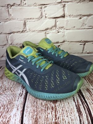 Asics FuzeX Lyte Womens Size Shoes Gray Blue Running