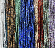 6mm STAR SHAPE Beads 16" Strand - 5 Strands of Assorted Natural Gemstones     