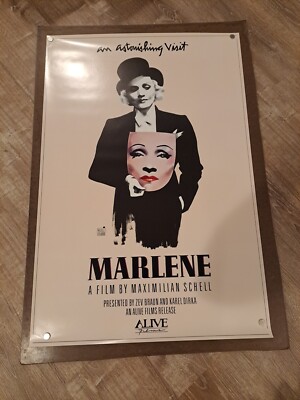 Marlene Original Movie Poster  Rolled 1984 Marlene Dietrich 27x40