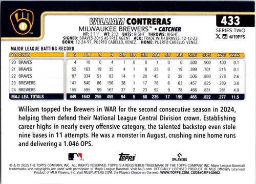 Serie de béisbol Topps 2025 dos - Tú eliges - Completa tu conjunto - #351-500 - Imagen 144 de 266