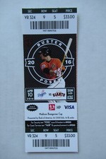 SAN FRANCISCO GIANTS VS DODGERS 4/10/2016 FULL TICKET ~ BUSTER POSEY HR
