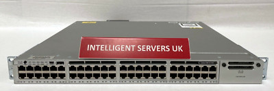 Cisco Catalyst WS-C3850-48F-S 48 10/100/1000 Ethernet PoE+ Ports IP Base 