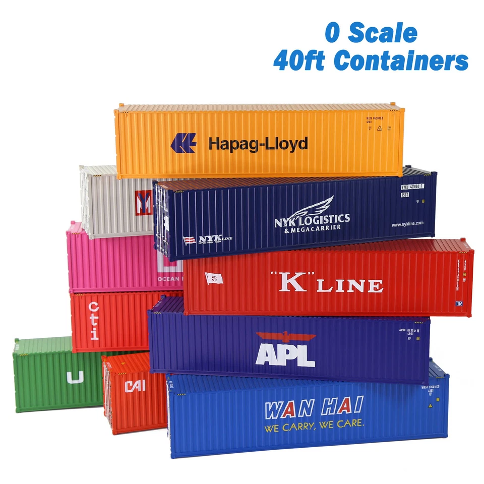 1pc O Scale 40ft Shipping Container Model Railway 1:48 40 Foot Container C4340 - Image 2 of 4