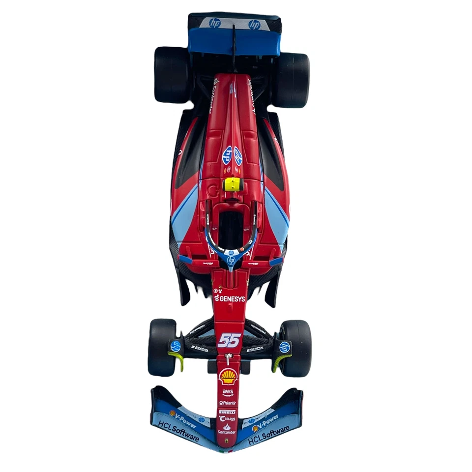 Modellino F1 Bburago 1/43 Race&Play Ferrari SF-24 C. Sainz #55 Miami GP 2024 - Immagine 3 di 4