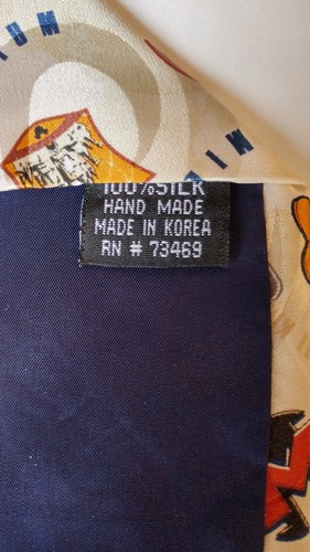 VTG 2000 Disney World Novelty Silk Necktie Tie Mickey Mouse Millennium - Picture 5 of 5