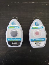 Lot Of 2 Shoe Gear Instant Self Shine Sponges Black Neutral