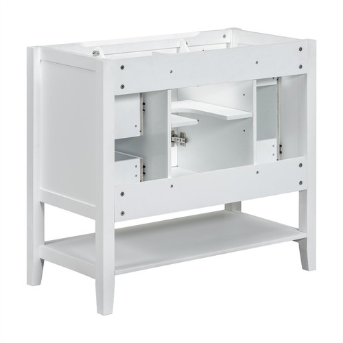 36" Bathroom Vanity with Sink Floor Standing Cabinet with 3 Drawers and Shelves - Picture 58 of 124