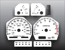White Face Gauges for 1989-1994 Nissan 240SX