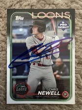 Chris Newell Signed Autographed 2024 Topps Pro Debut #PD-100 IN PERSON AUTO!