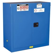 Justrite 863028 Hazardous Material Storage Cabinet, 30 Gal, 1 Shelves, Steel,