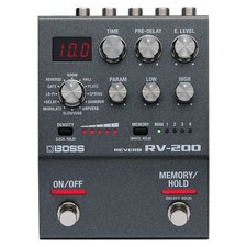 Boss RV-200 Reverb Pedal 12 Distinctive Reverb Panel Lock 3-Batteries TONE