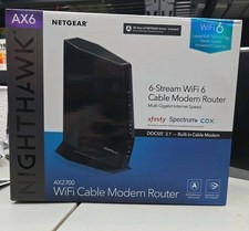 Netgear Nighthawk AX6 Cable Modem Router AX2700 WiFi 6