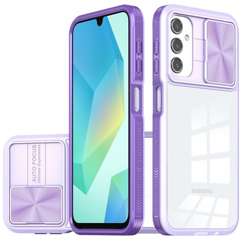 HD Transparent Case with Camera Privacy Cover for Samsung Galaxy A26 5G - P - Photo 8/8