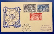 French So. Antarctic Territory #8-10  on Geophysical Year cover TAAF Kerguelen