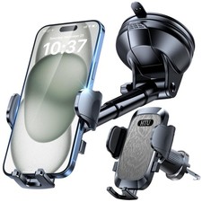  2025 True Military-Grade Car Phone Holder Upgraded Strongest Suction Grey