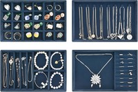 Schmuck Organizer Set 4 Schalen Stapelbar Aufbewahrung FüR Halsketten Ringe