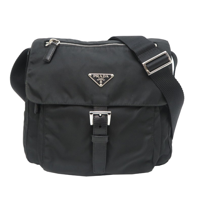 PRADA BT8994 Shoulder Bag Nylon Black Ladies DH91636