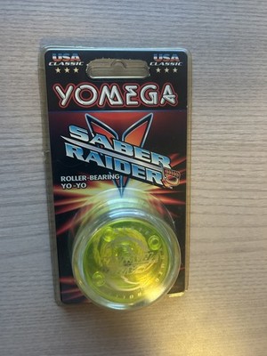 NEW YOMEGA RAIDER Yellow/Clear ROLLER BEARING YOYO Never Opened Vintage 1998
