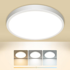 Plafoniera LED Soffitto, 3000K/4000K/6500K IP44 Impermeabile Lampada Da Soffitto